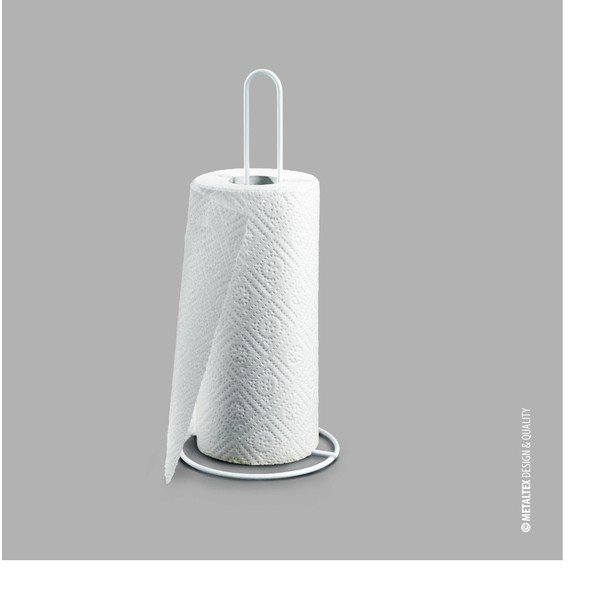 Hõbedane teras majapidamispaberi stend ø 14 cm – Metaltex-image-1