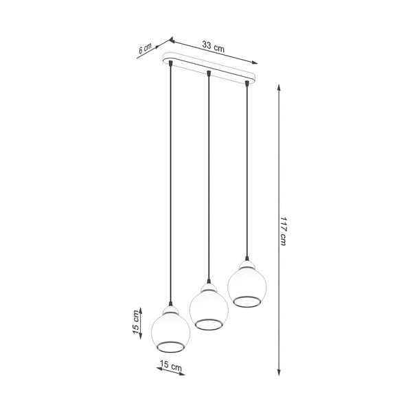 Must rippvalgusti ø 15 cm Grande - Sollux-image-4