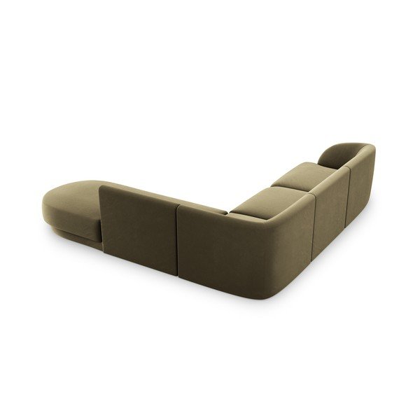 Roheline sametine nurgadiivan (parem nurk) Miley - Micadoni Home-image-4