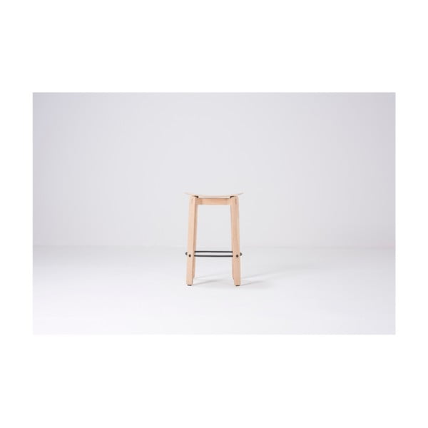 Looduslik madal baarijalg, mis on valmistatud tammepuidust Nora - Gazzda-image-2