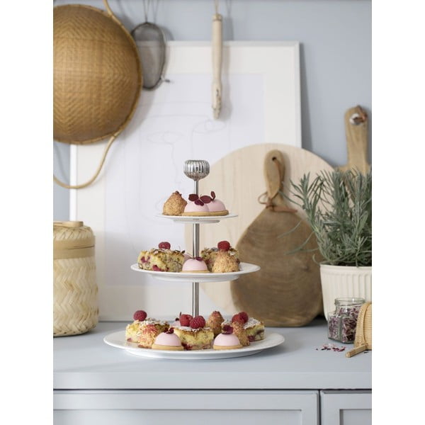 Hammershoi Etageri kolmekorruseline valge portselanist etageri, ⌀ 28 cm Hammershøi - Kähler Design-image-1