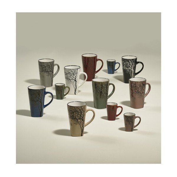 Sinised kivikeraamikast espressotassid 4tk komplektis 100ml Hela - Villa Collection-image-1