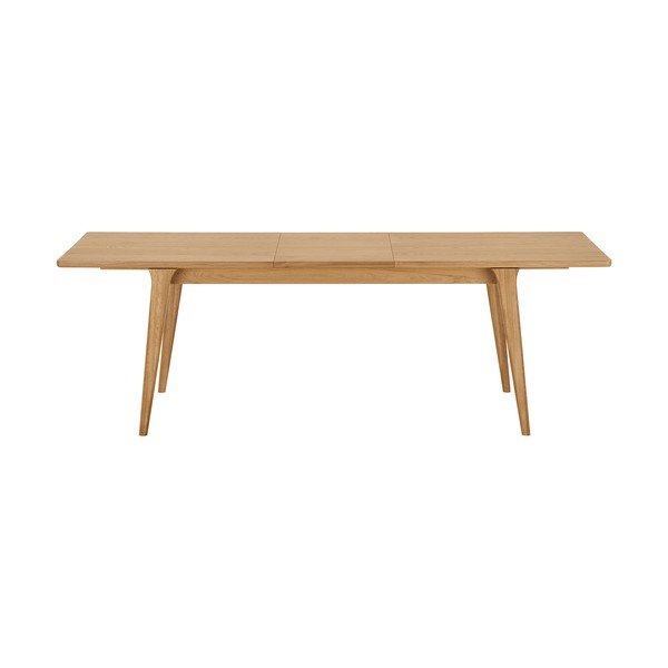 Pikendatav söögilaud lisaplaadiga tammepuidu imitatsiooniga 90x180 cm Darwin – House Nordic-image-4