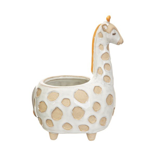 Valge ja beež pott , ø 7,5 cm Gina Giraffe - Sass & Belle-image-3