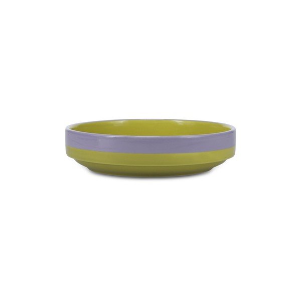 Roheline/lilla kivinõude sügav taldrik ø 21 cm Duo - ONA-image-2