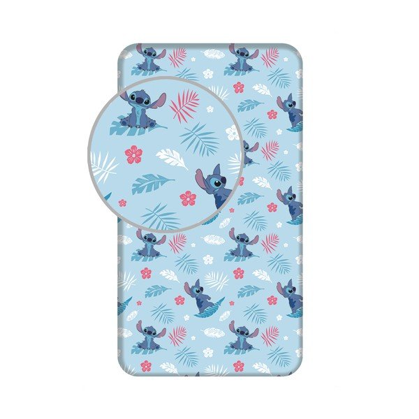 Sinine puuvillane beebilina üheinimesevoodile Lilo & Stitch "Blue" - Jerry Fabrics