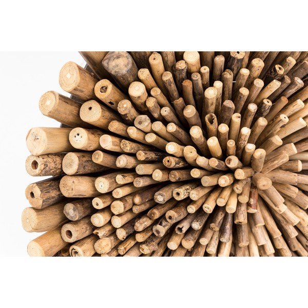 Teakist seinakaunistus Bee, ⌀ 70 cm Teak - WOOX LIVING-image-1