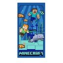 Sinine laste mikrokiust vannirätik 70x140 cm Minecraft "Underwater Fun" - Jerry Fabrics