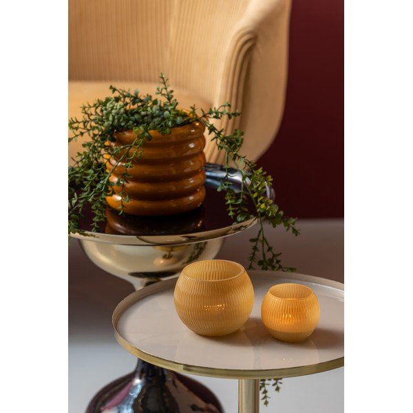 Klaasist küünlajalg Chique Ribbed - PT LIVING-image-1