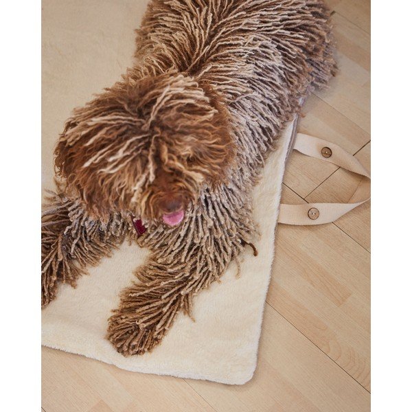 Pruun tekstiil tekk 80x60 cm Toby – Kave Home-image-1