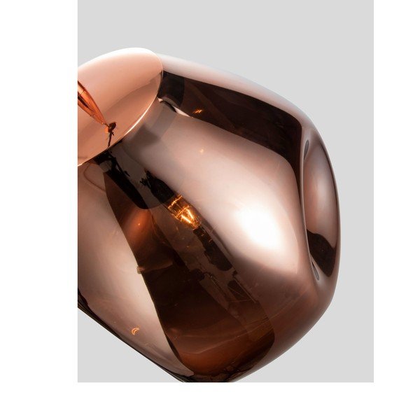 Roosakuldse klaasist ripplamp, läbimõõduga 25 cm Lava - Nova Luce-image-3