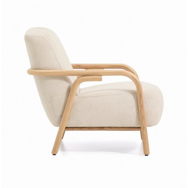 Beež šenillist tugitool Sylo - Kave Home-image-3