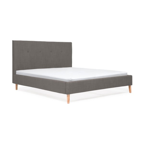 Šedá postel Vivonita Kent Linen, 200 x 140 cm-image-2