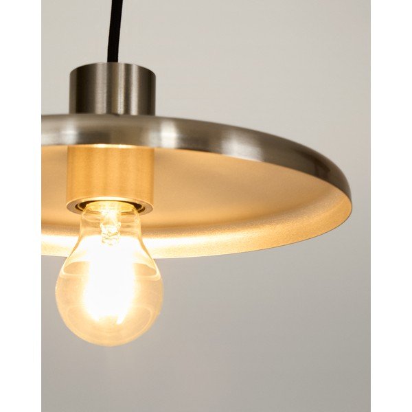 Hõbedane ripplamp metallist varjuga Nuvira - Kave Home-image-1