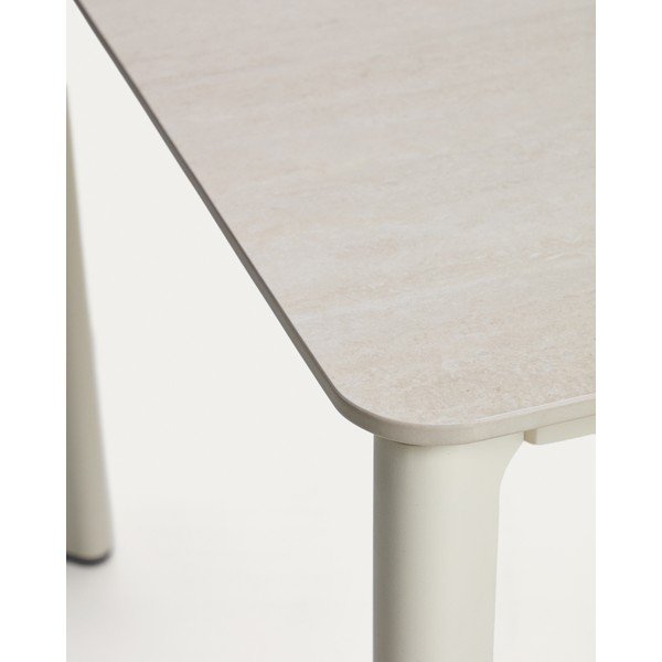Kiviplaadiga aiasöögilaud 100x220 cm Anafi - Kave Home-image-3