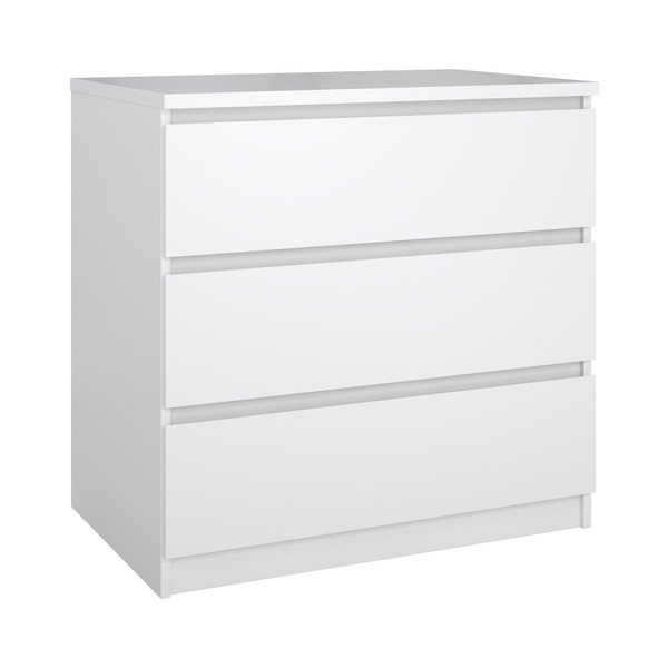 Valge kummut 77x76x50 cm Naia - Tvilum