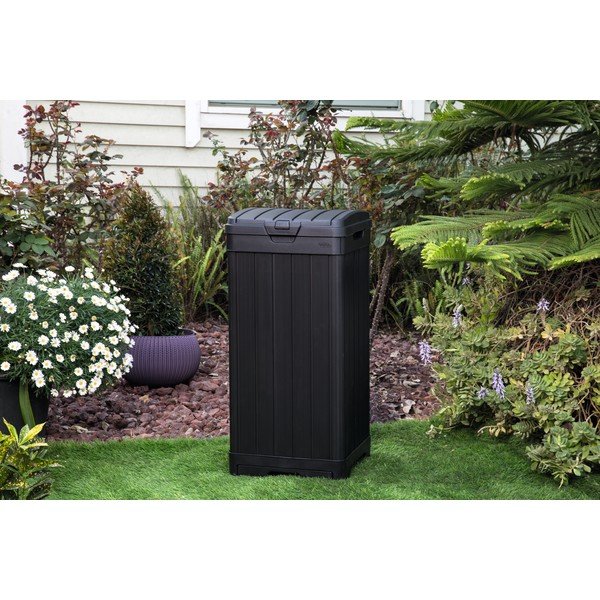 Must aiajäätmete prügikast ratastel , 125 l - Keter-image-2