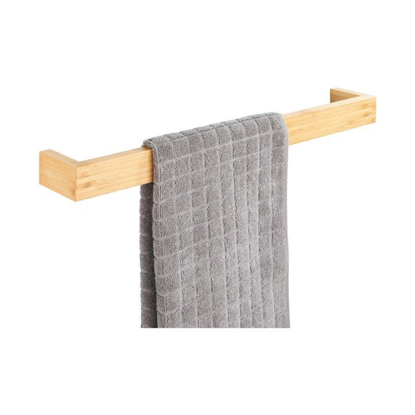 Bambusest seinale paigaldatav rätikuhoidja Light, laius 60 cm - Wenko-image-1