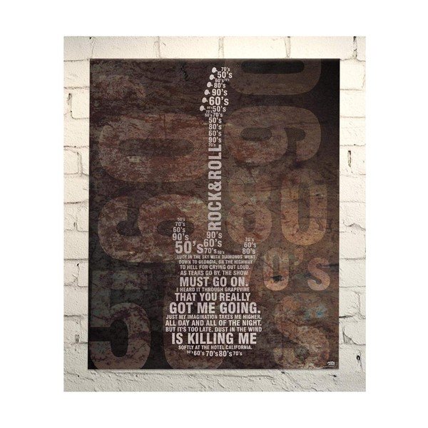 Cedule Guitar , 56x45 cm