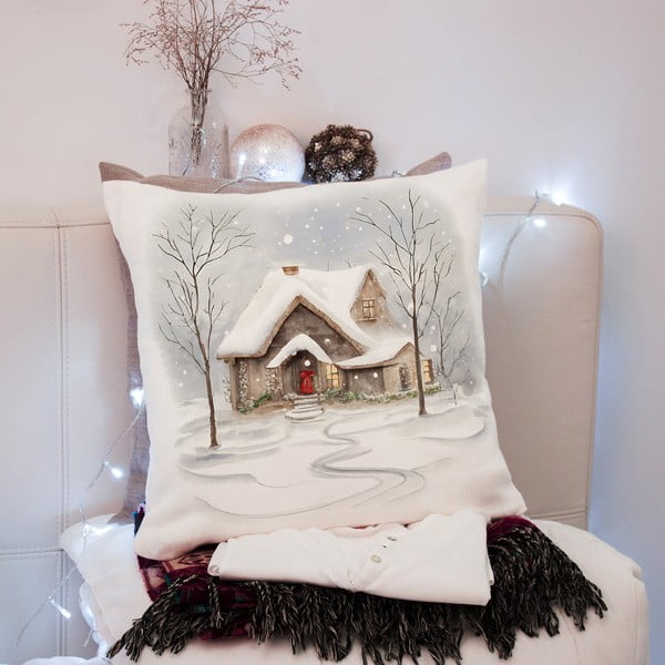 Jõulumotiividega padjapüür 43x43 cm - Mila Home-image-3