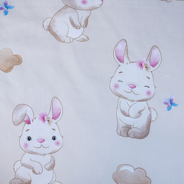Kollane puuvillane laste voodipesu 100x135 cm Bunny "Star" - Jerry Fabrics-image-4