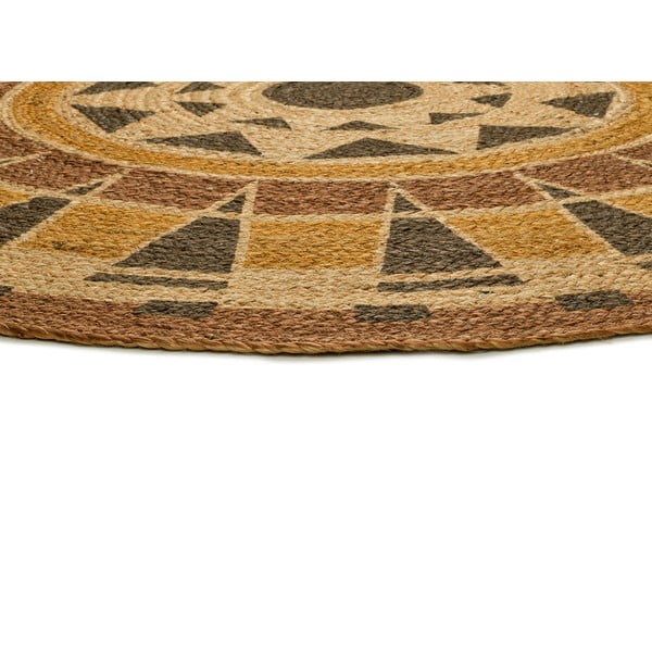 Oranž käsitsi kootud džuudist ümmargune vaip ø 90 cm Tonga - Universal-image-2