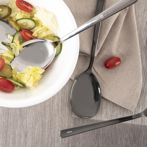 Roostevabast terasest salati söögiriistad Black - Orion-image-3