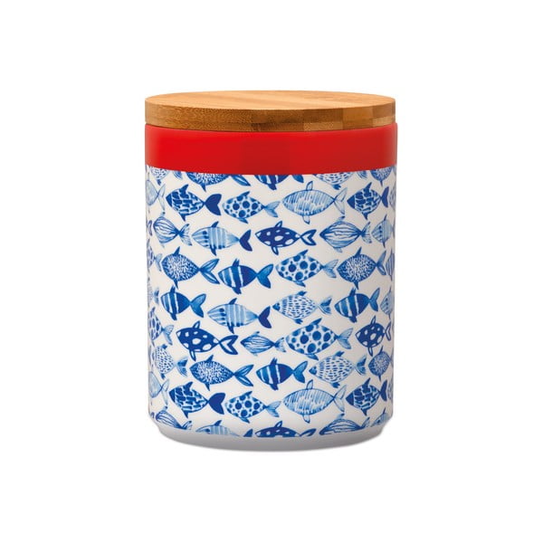 Bambusest kaanega toidu säilitamise karp , 1,25 l Fish - Remember