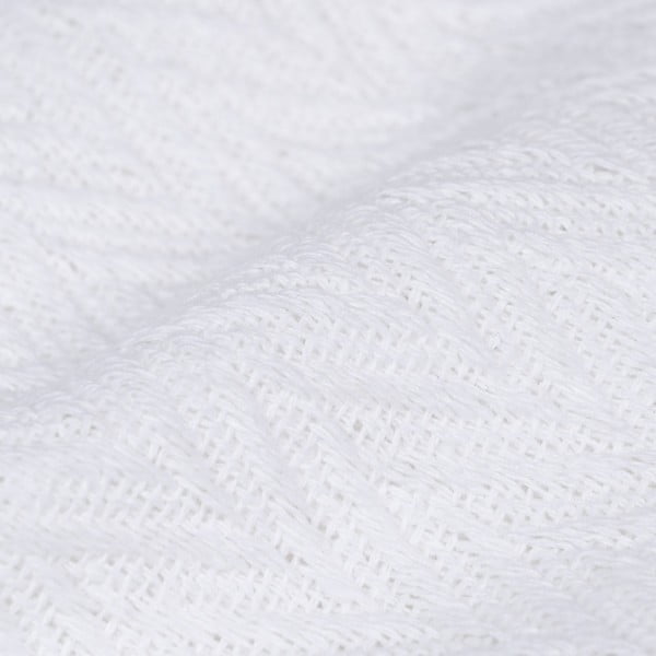 Valge taaskasutatud puuvillast voodikate 260x280 cm Spike - Ixia-image-2