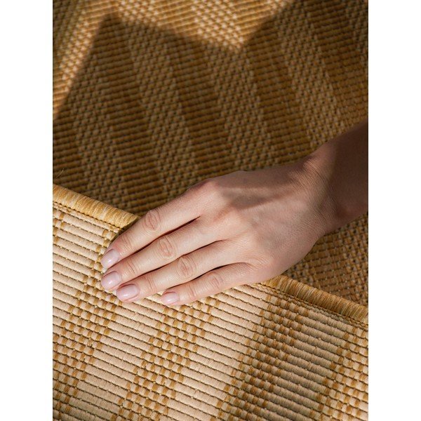 Ookerkollane/kreemikas sise- ja õuevaip 120x170 cm Haringey Linley - Ted Baker-image-4