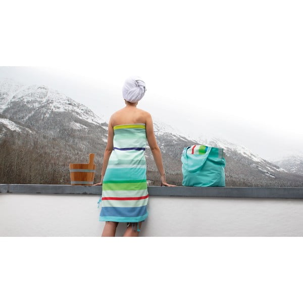 Helesinine puuvillane rannakott Laguna - Remember-image-2