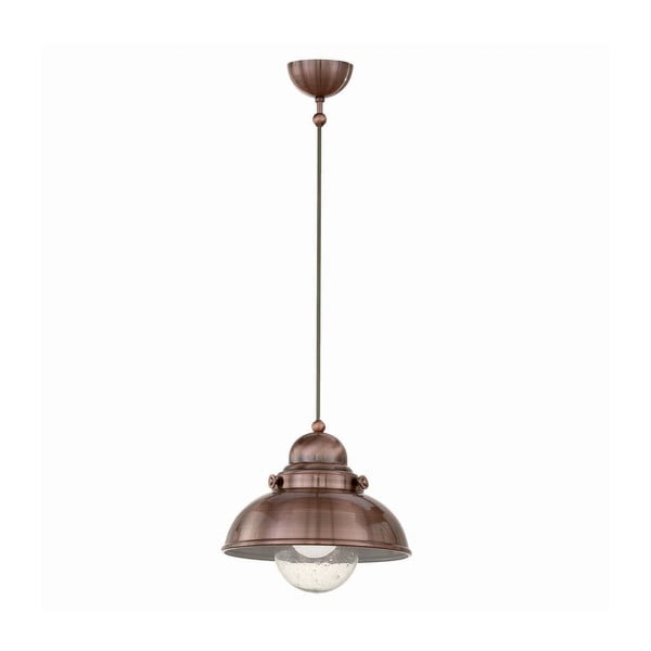 Závěsné světlo Crido Loft Copper, 29 cm