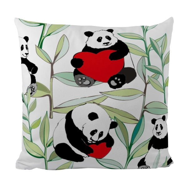 Polštář Panda With Bamboo, 50x50 cm