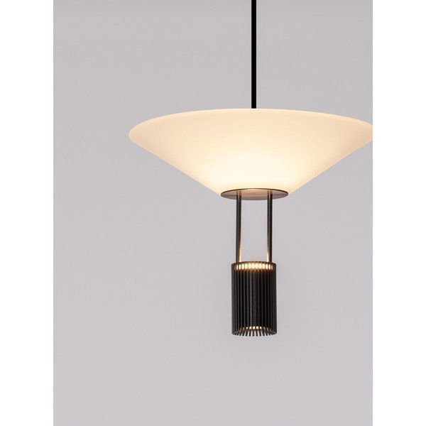 Matt must alumiiniumist LED-rippvalgusti akrüülklaasist varjuga, ø 22 cm Anafi - Nova Luce-image-3