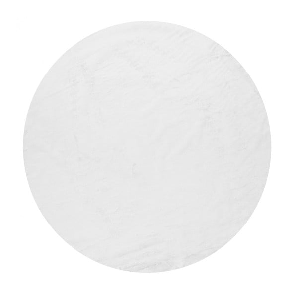 Valge pestav ümmargune vaip ø 120 cm Pelush White - Mila Home