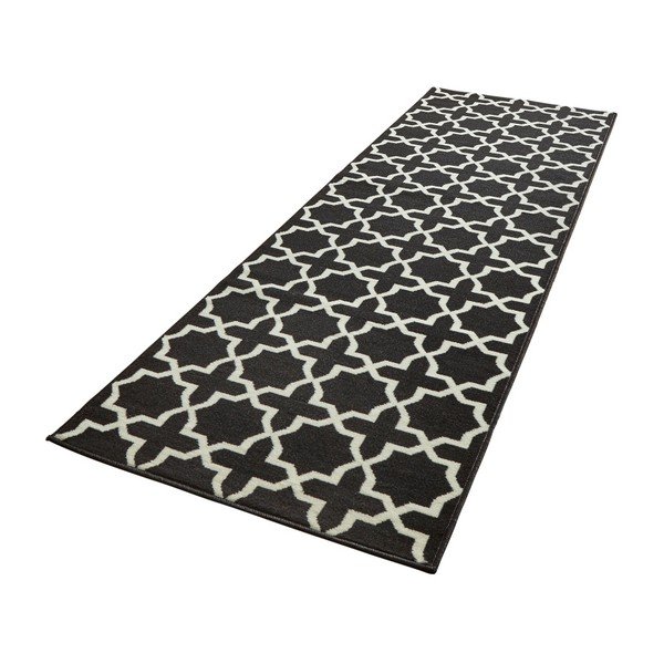 Must-valge jooksja , 80 x 200 cm Basic Glam - Hanse Home-image-2