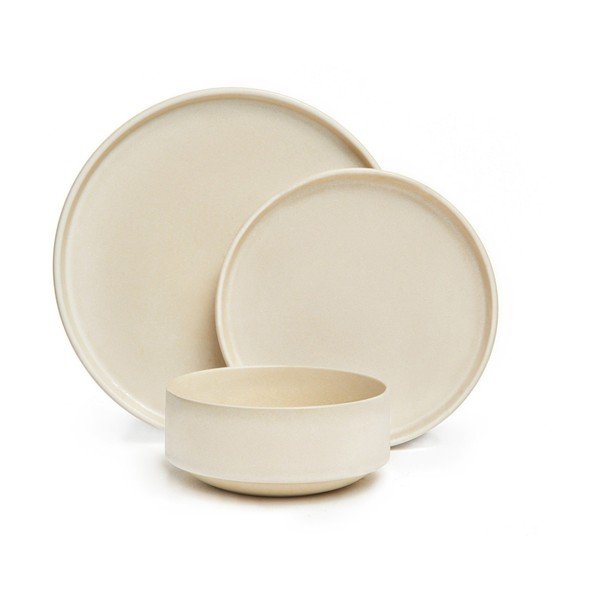 18-osaline beež kivikeraamikast nõude komplekt Malia - Bonami Selection