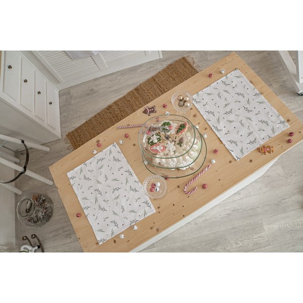 Jõulumotiiviga riidest lauamatid 2tk 35x45 cm - Butter Kings-image-1