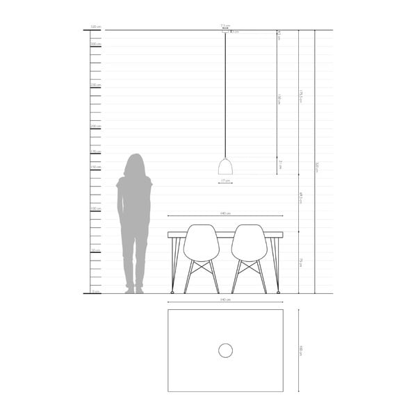 Závěsné svítidlo ve zlaté barvě s bílým kabelem Sotto Luce Awa-image-4