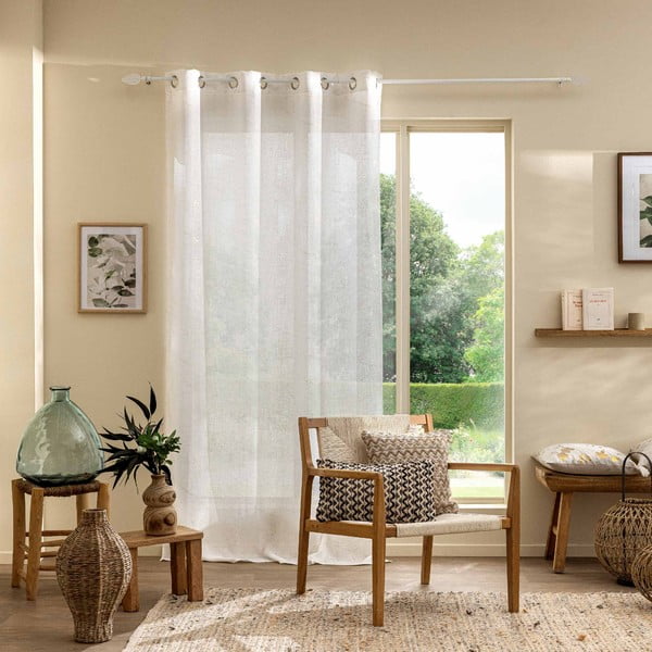 Beež kardin 140x280 cm Marius - douceur d'intérieur-image-1