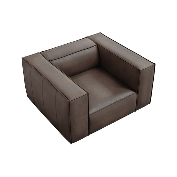 Pruun nahast tugitool Madame - Windsor & Co Sofas-image-3