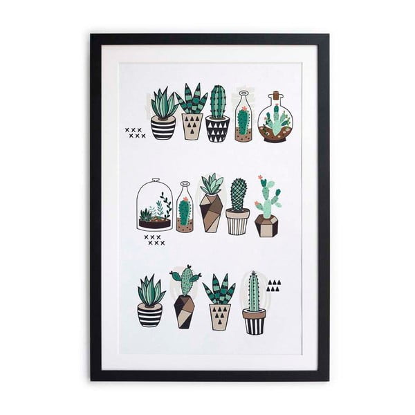 Obraz Little Nice Things Cactus Plants, 40 x 60 cm