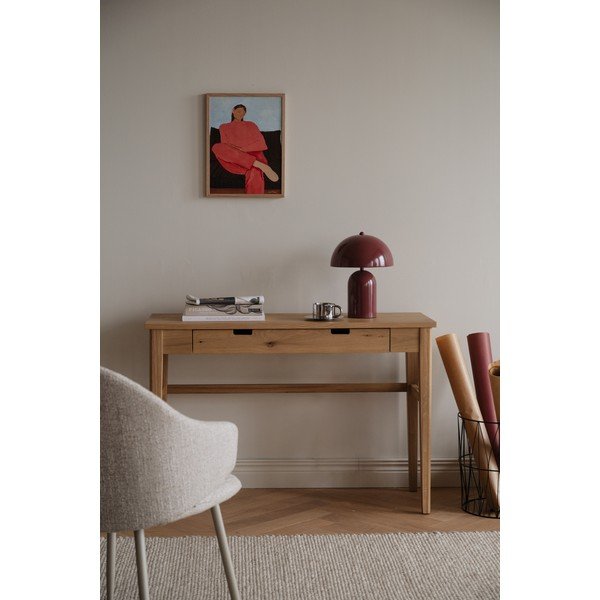 Konsoollaud naturaalses värvitoonis tammepuust pealispinnaga 40x110 cm Garrison - Rowico-image-3