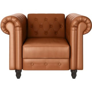 Konjakipruun kunstnahast chesterfield tugitool Felix - Støraa