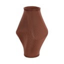 Pruunist polüresiinist vaas (kõrgus 30 cm) Twisted Rib - PT LIVING