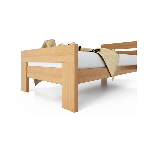 Pöögipuidust kaheinimesevoodi liistudest raamiga 160x200 cm naturaalses värvitoonis Fiorentino - B.E.S.-image-4