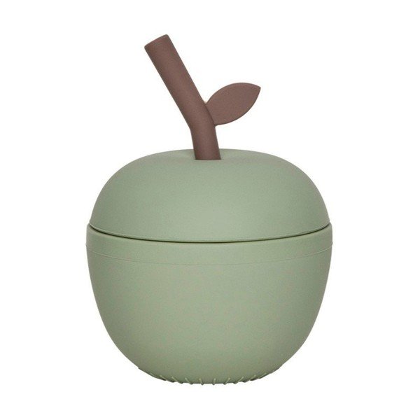 Roheline silikoonist beebikruus Apple - OYOY Mini
