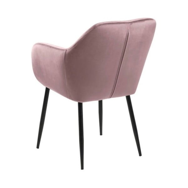 Roosa polsterdatud tugitool Emilia - Actona-image-3