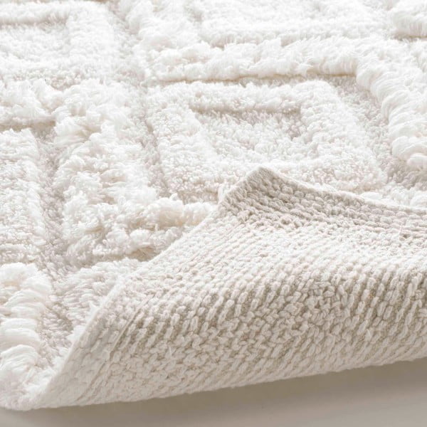 Valge vannitoamatt 50x80 cm Ikatis - douceur d'intérieur-image-3