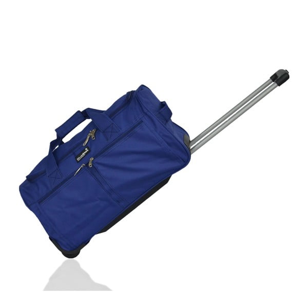 Modrá cestovní taška na kolečkách Blue Star Saragosse, 41 litrů